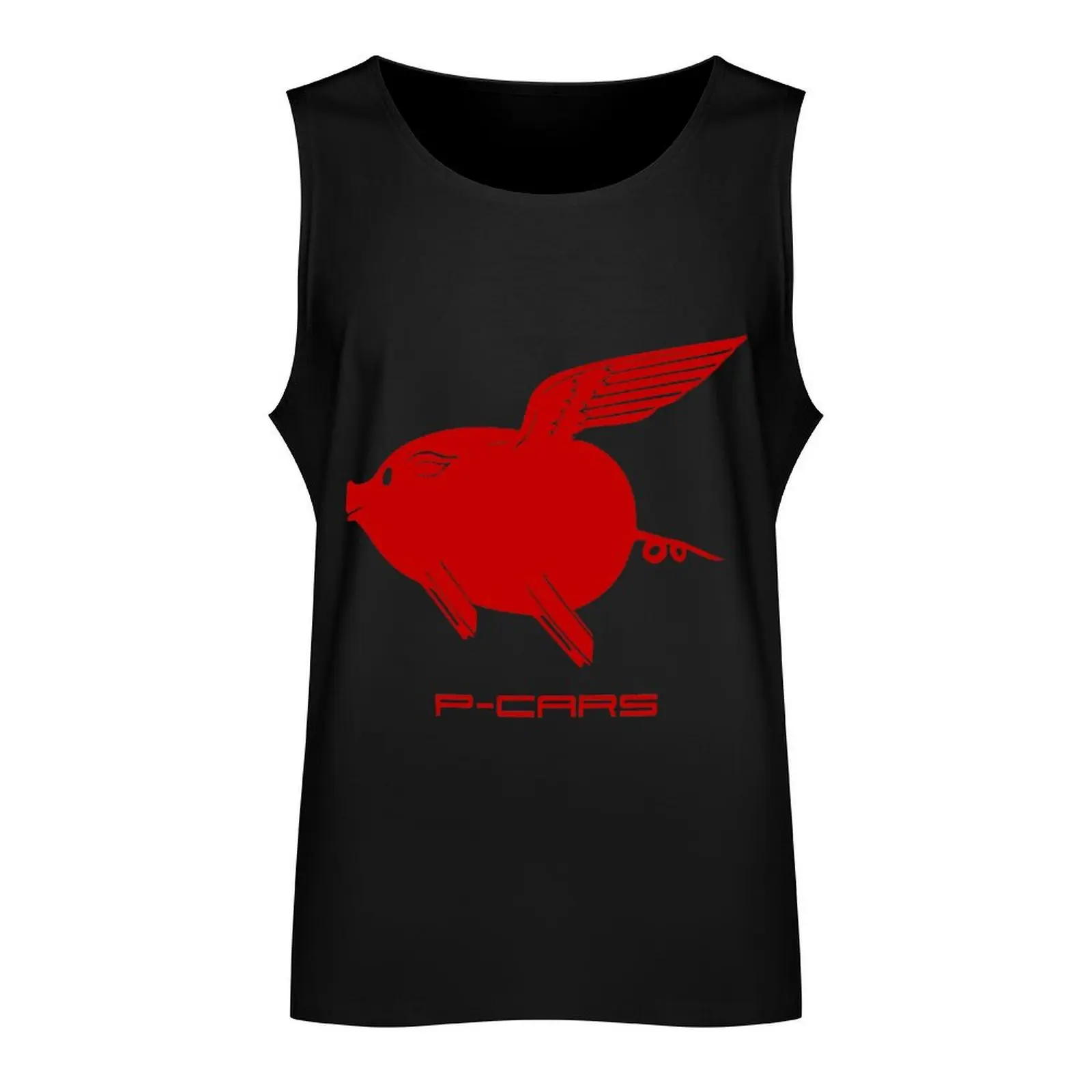 Flying P-Cars Red Pig Tank Top T-shirt men t-shirts for men t shirts Male vest