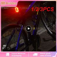 1/2/3PCS Meilan X6 Smart Wireless Bike Light Rear Laser Lantern USB Charge Cycling Safety Warning Led Bike Taillights