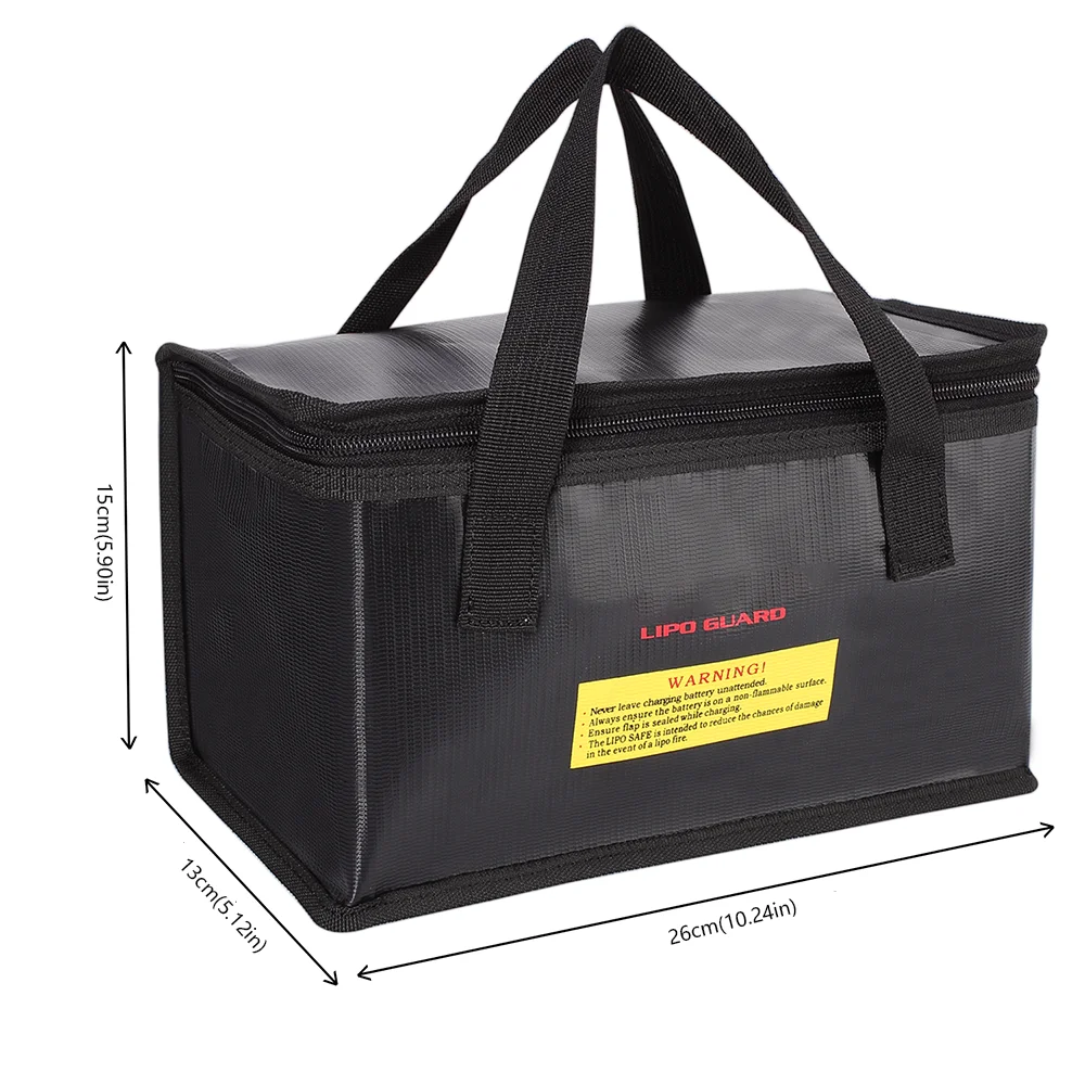 Fireproof Power Bank Storage Bag Explosion-Proof Storage Bag Can Store RC Drone Batteries Smartphone Storage Tool Bag