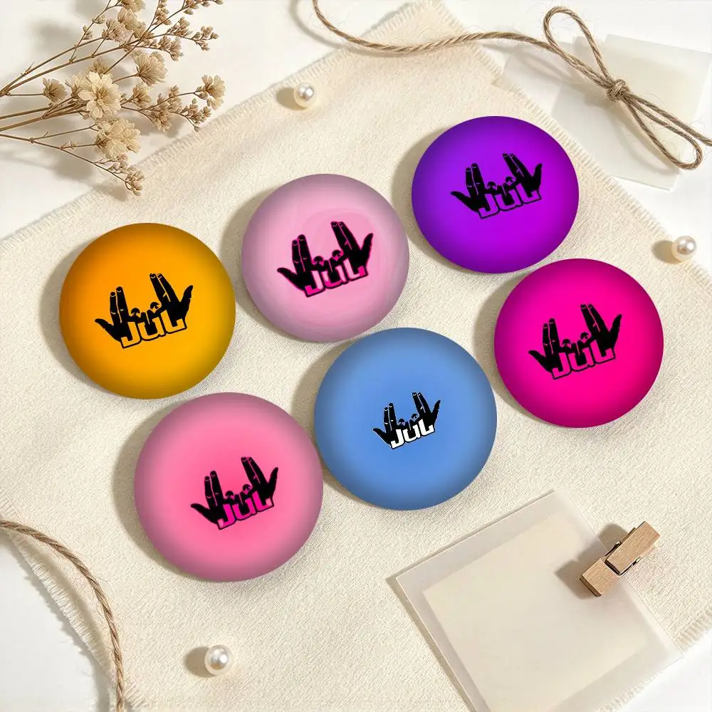 H-Hip Hop Rapper J-Jul Julien Mari  25 32 44 58 75mm Badges Personalized Round Brooches Pins Accessory Gift