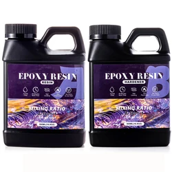 500/1000ml 1:1 Crystal Clear AB Epoxy Resin High Clarity Fast Drying Resin Glue for Coating and Casting Craft DIY Jewelry Making