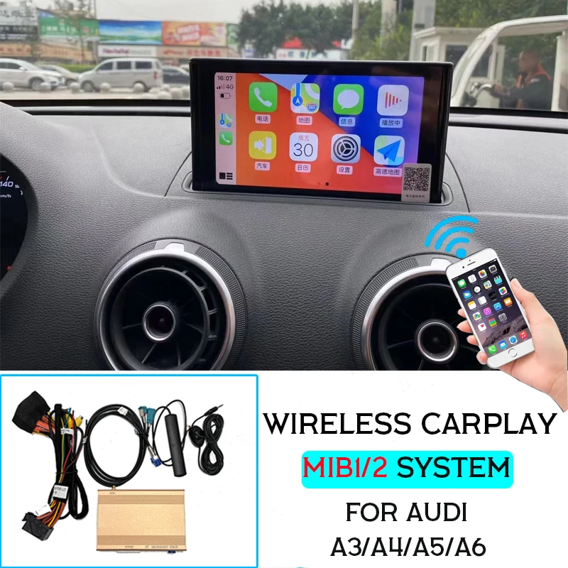 

Беспроводной модуль автоматического интерфейса Apple CarPlay Android для Audi A3 A4 A5 A6 MIB1 MIB2 System MHIG 2014-2019 Mirror Link AirPlay