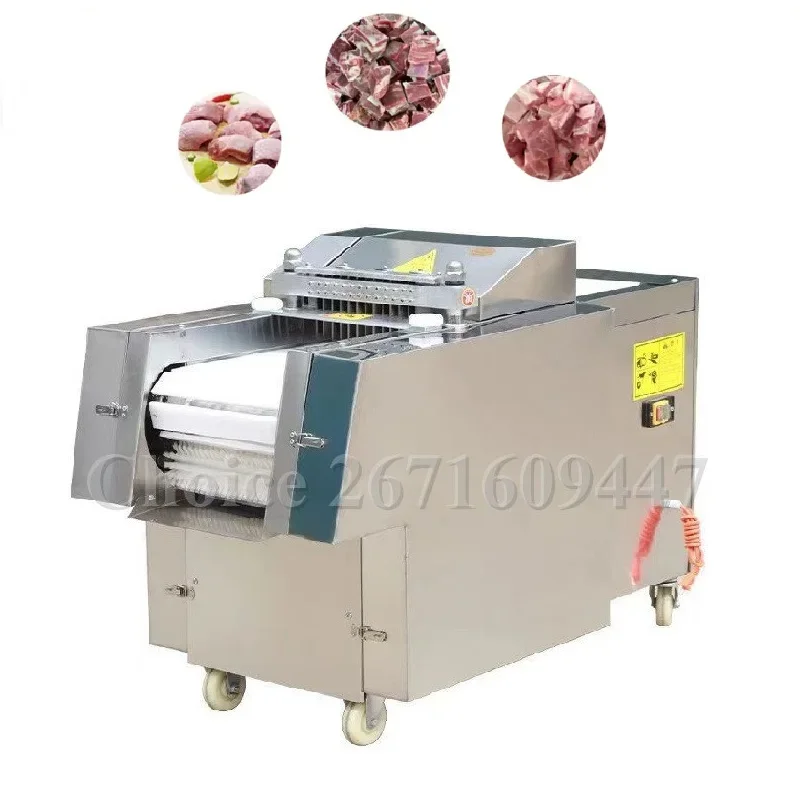 

Industrial Fresh Chicken Breast Raw Frozen Meat Cuber Dicer Pork Bone Cube Cutting Chopping Dicing Machine