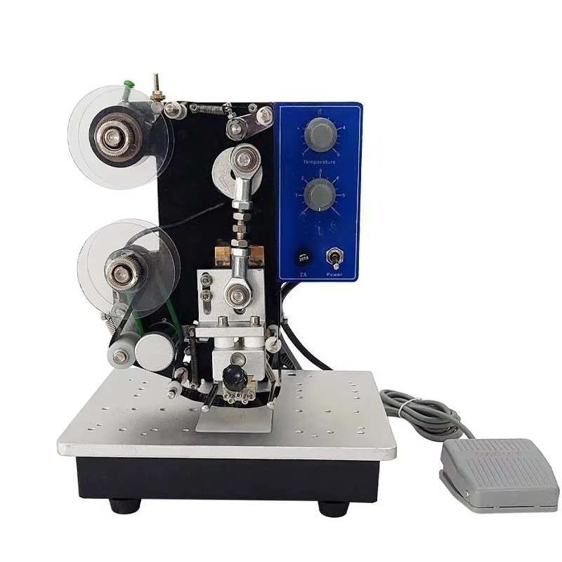 Semi Automatic Hot Stamping Ribbon Coding Machine For Printing Expiry Date Batch Number On Foil Pouch - view 2