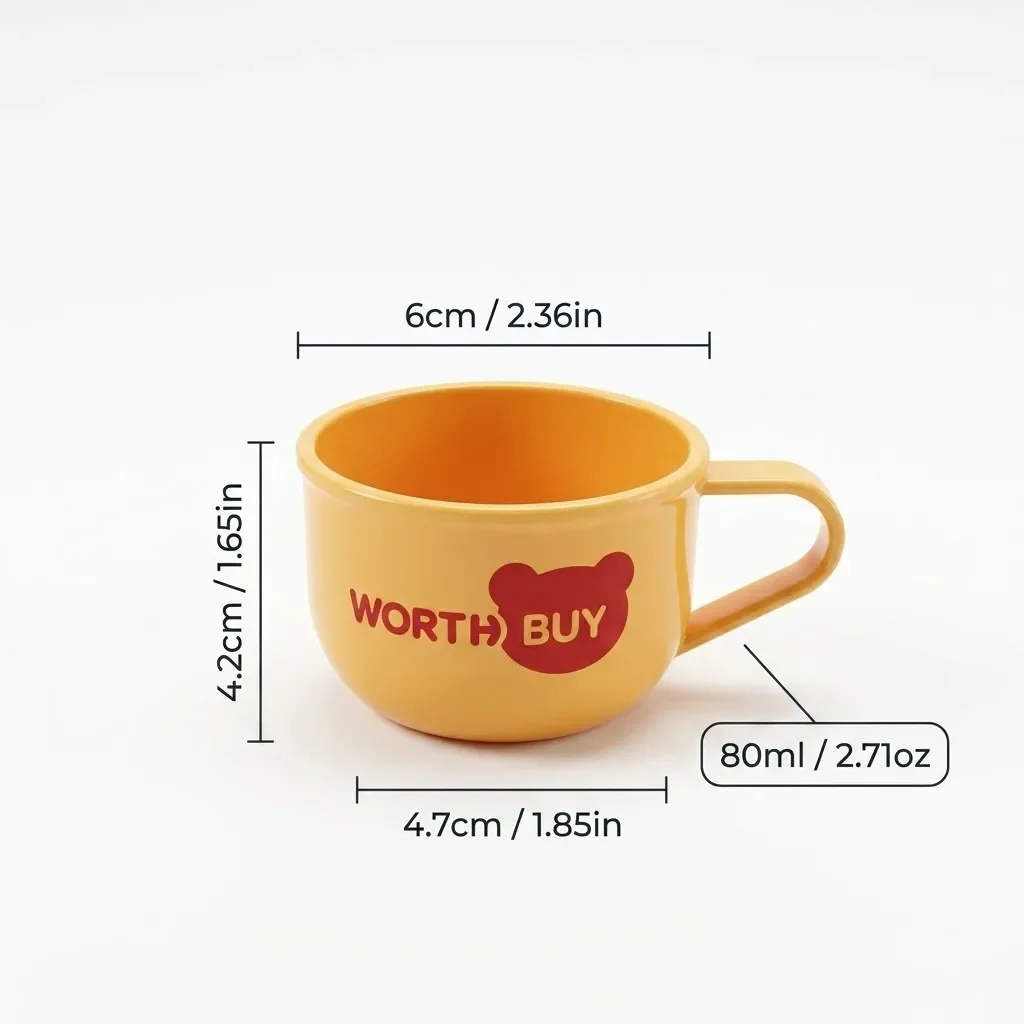 Koffiemok Espresso Kop 304 RVS Kunststof Draagbaar Anti-verbrandings Mini Tumbler Onbreekbaar Reismokken Vaatwasmachinebestendig