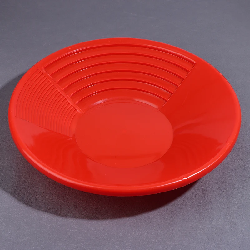 Plastic Gold Pan With Riffle Design Ergonomic Gold Panning Tool For Gold Mining Metal Detect Outdoor Wash Gold Panning Equipment