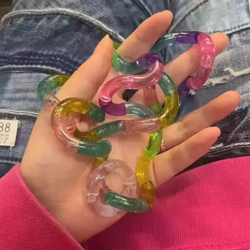 Tangle Twist Toy Children's Attention Training Educational Stress Relieving ADHD Toy Thinking Training Toy Funny Gift for Kids