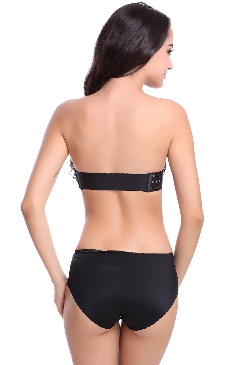 Women Sexy Strapless Bras Tube Top Seamless Push Up Wireless Bralette 1/2 Cup Invisible Brassiere Female Comfortable Underwear image 3
