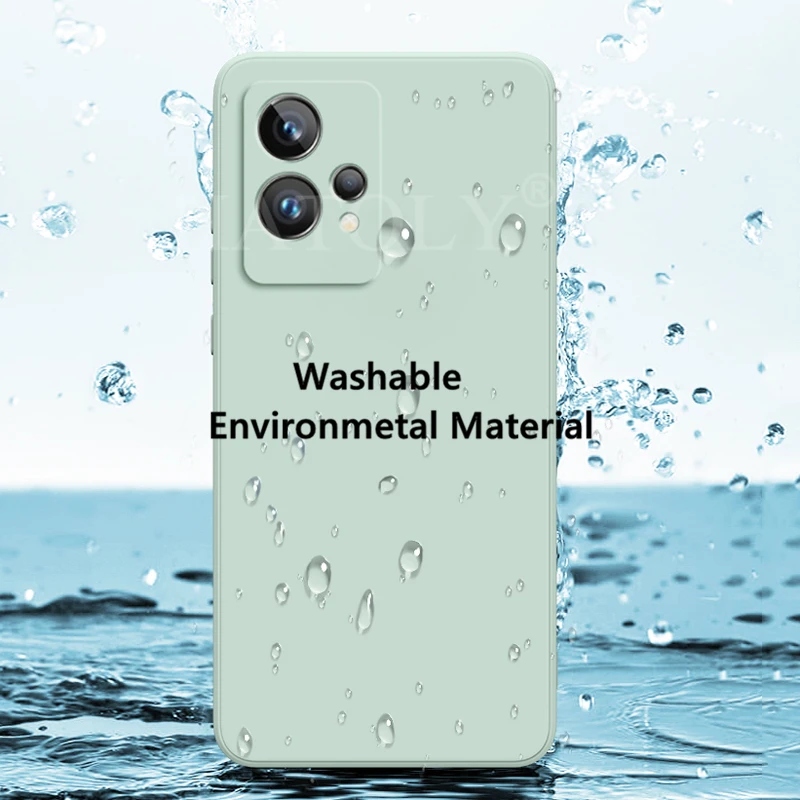 Realmeため9プロケースオリジナル液状シリコーン耐衝撃ケースrealme 9プロのためのrealme 9プロプラスrealme 9i 8i 8プロ