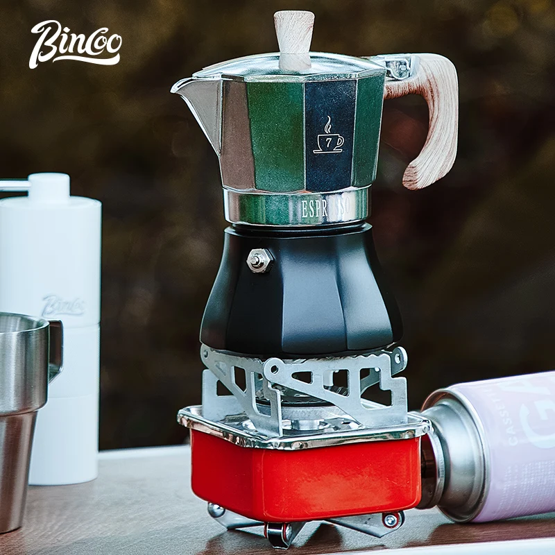 

Портативная мини-газовая плита Bincoo 2800 Вт - легкая, компактная, из нержавеющей стали, алюминиевого сплава для кемпинга, приготовления пищи на открытом воздухе