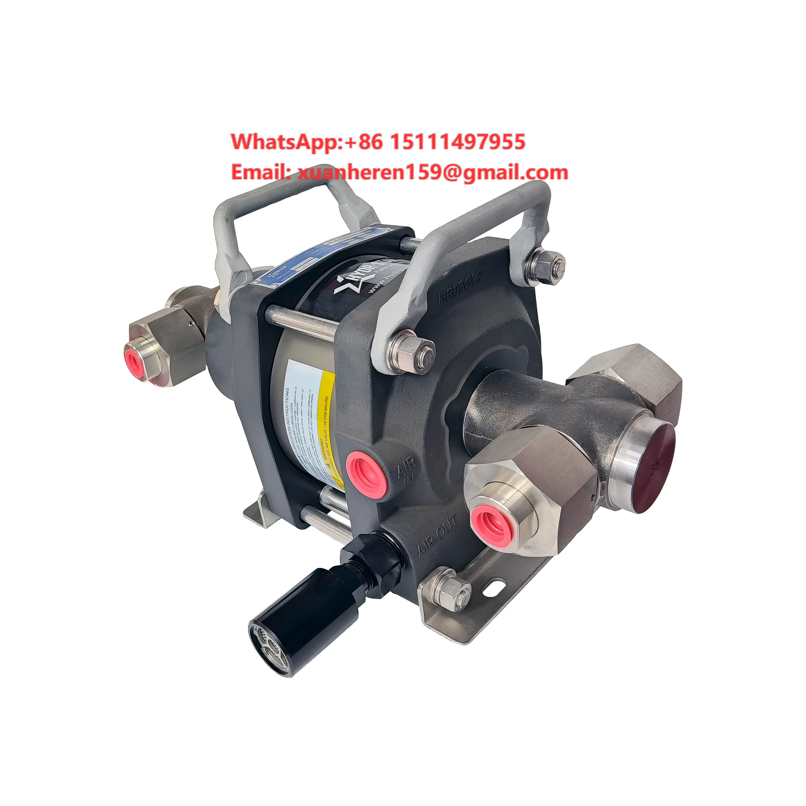 Ultra High Pressure Air Driven Liquid Pump Max 4000psi Double Action Pneumatic Driven Hydraulic Water Oil Pressure Testing Pump