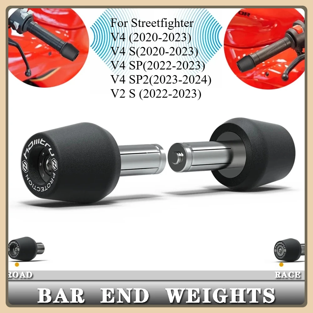 

Защита от падения колеса мотоцикла для Ducati Streetfighter V4 V4S V4SP V2S 2020-2023 гг., наконечник ручки с весом, крышка ручек