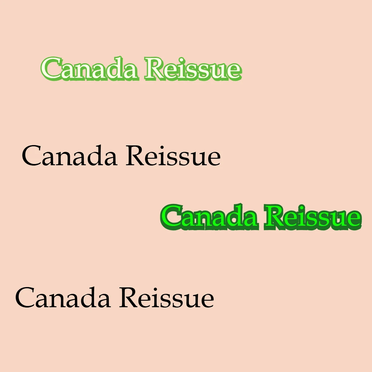 캐나다 재발행 캐나다 재발행 테일 윙