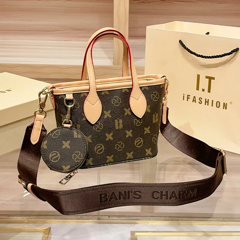 

Роскошная минималистичная сумка для подгузников для женщин, дизайнерская элегантная сумка-тоут через плечо, винтажная модная сумка большой вместимости из кожи