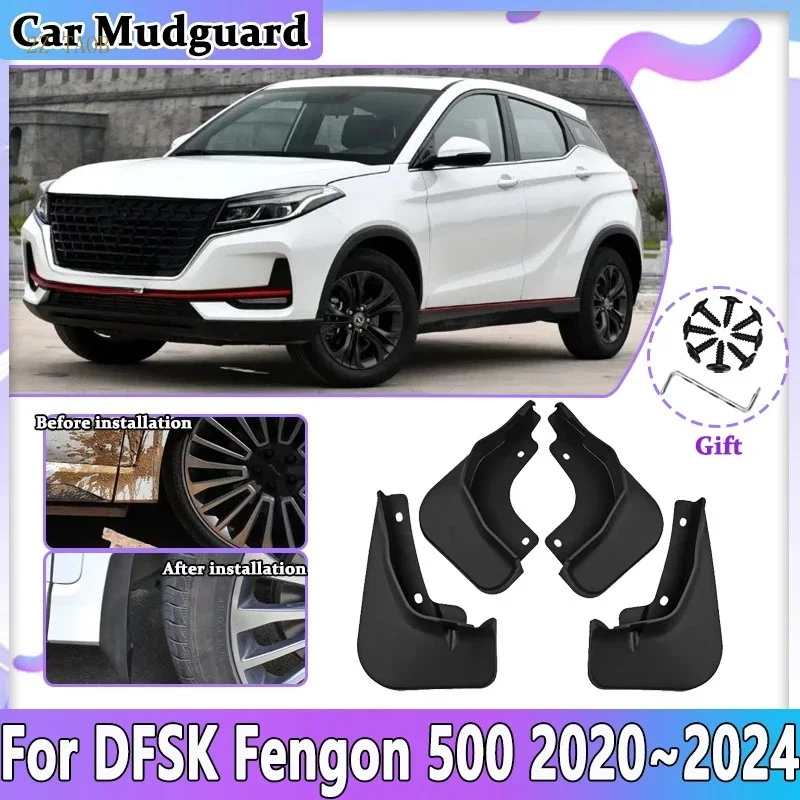 Garde-boue avant et arrière pour DFSK Fengon 500 Glory E3 Evolute i-Joy 2020~2024