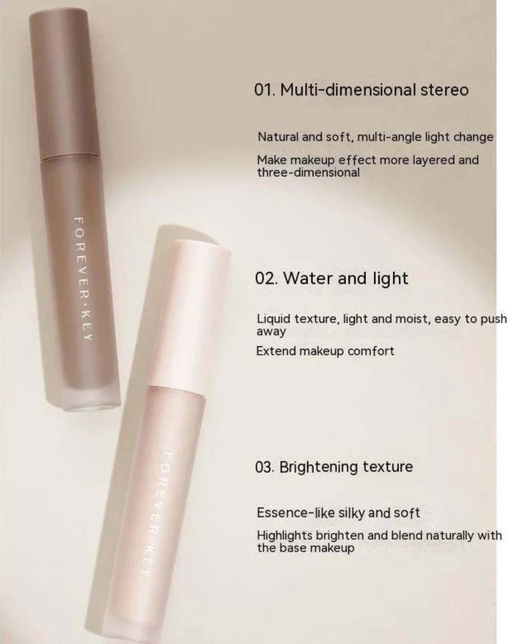 ForeverKey Nasal Shadow Liquid Moisturizing High Gloss Brightening Contour Highlighter Makeup Liquid Concealer Moisturizing