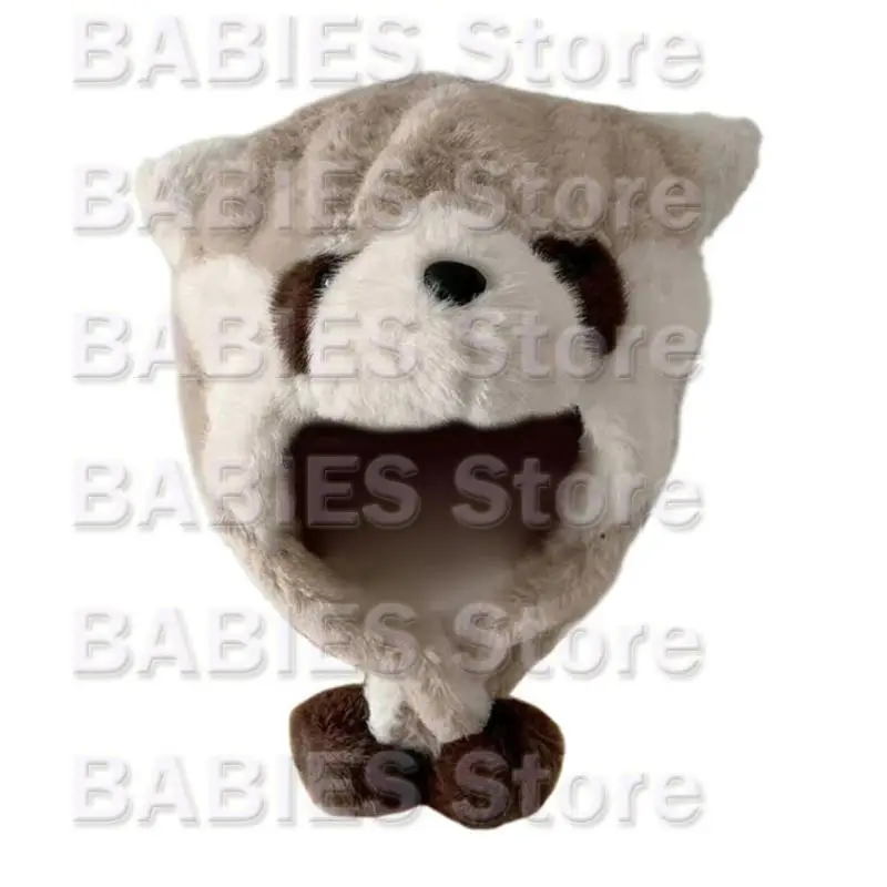 

C9GB Lovely Lesser Panda Hat Autumn Winter Warm Caps for Outdoor Traveling Skiing