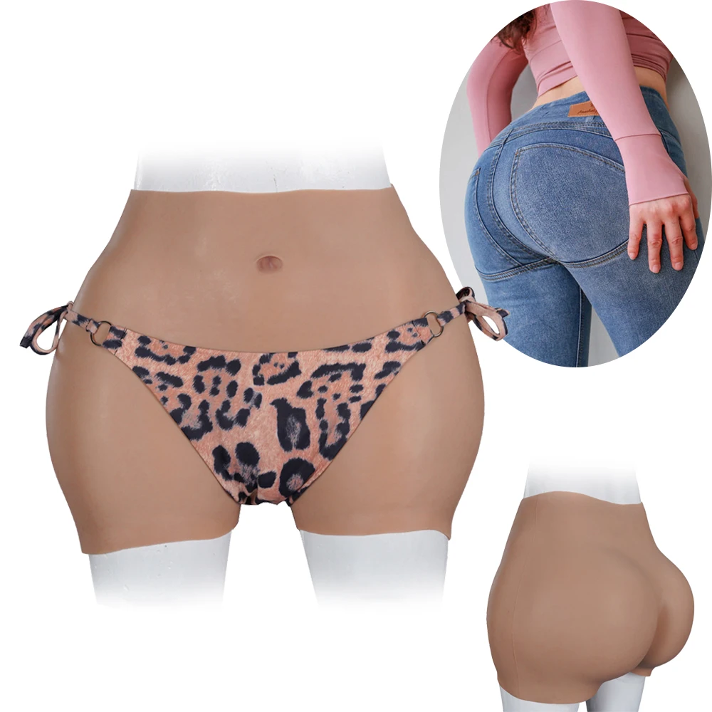 Cosplay Silicone Pant With Realistic Fake Vagina Butt Enhancement Pants Underwear for Crossdresser Sissy Drag Queen Pussy Briefs