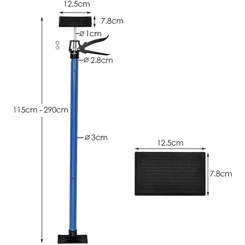 115-290cm Telescopic Ceiling Support Rod Adjustable Support System Construction Tools for Cabinet Jack Cargo Rod and Drywall