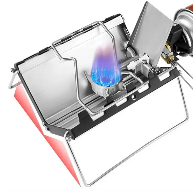 

Portable Folding Mini Cassette Stove Windproof 2600W Camping Gas Stove Foldable Burner Boiled Water Stove For Camping Supplies