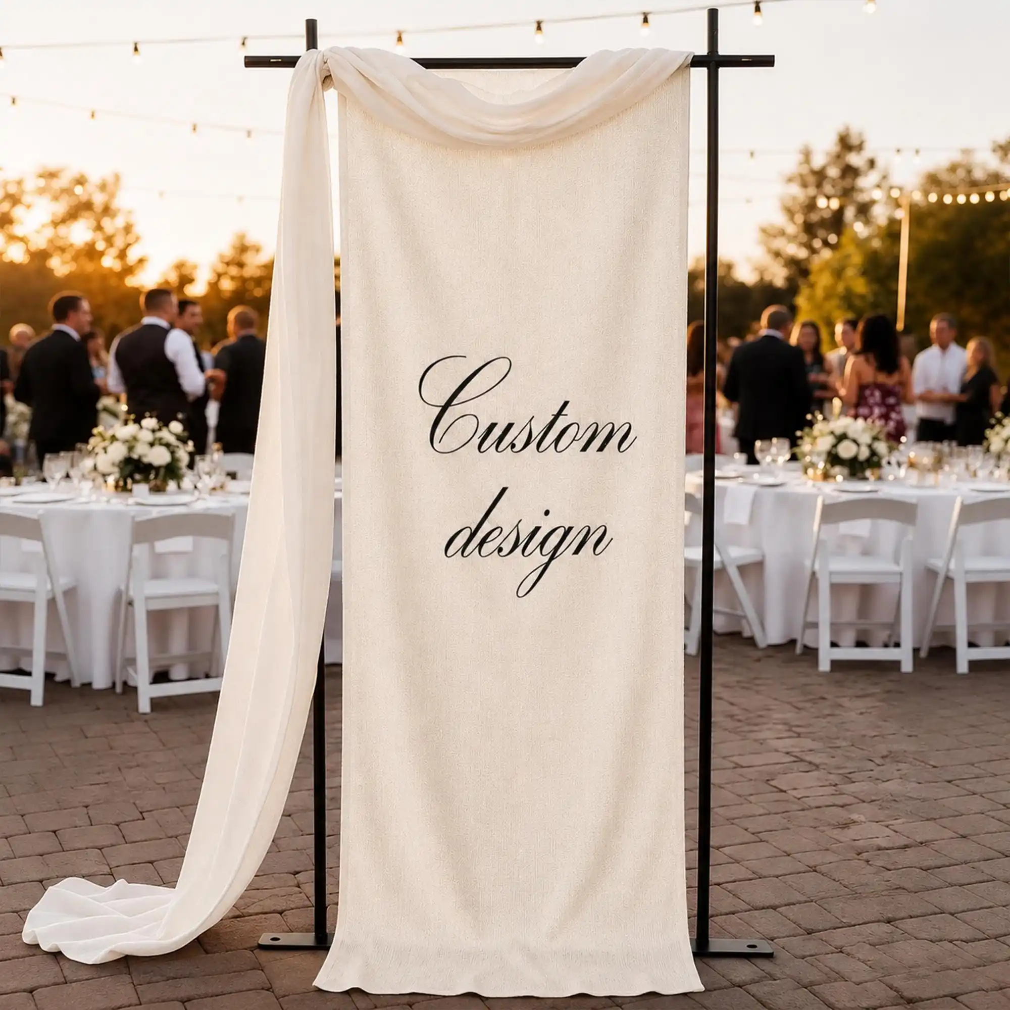 Custom Linen Fabric Banner, Custom Design Banner, Custom Linen Sign, Custom Linen Banner, Baby Shower Banner, Bridal Shower Par