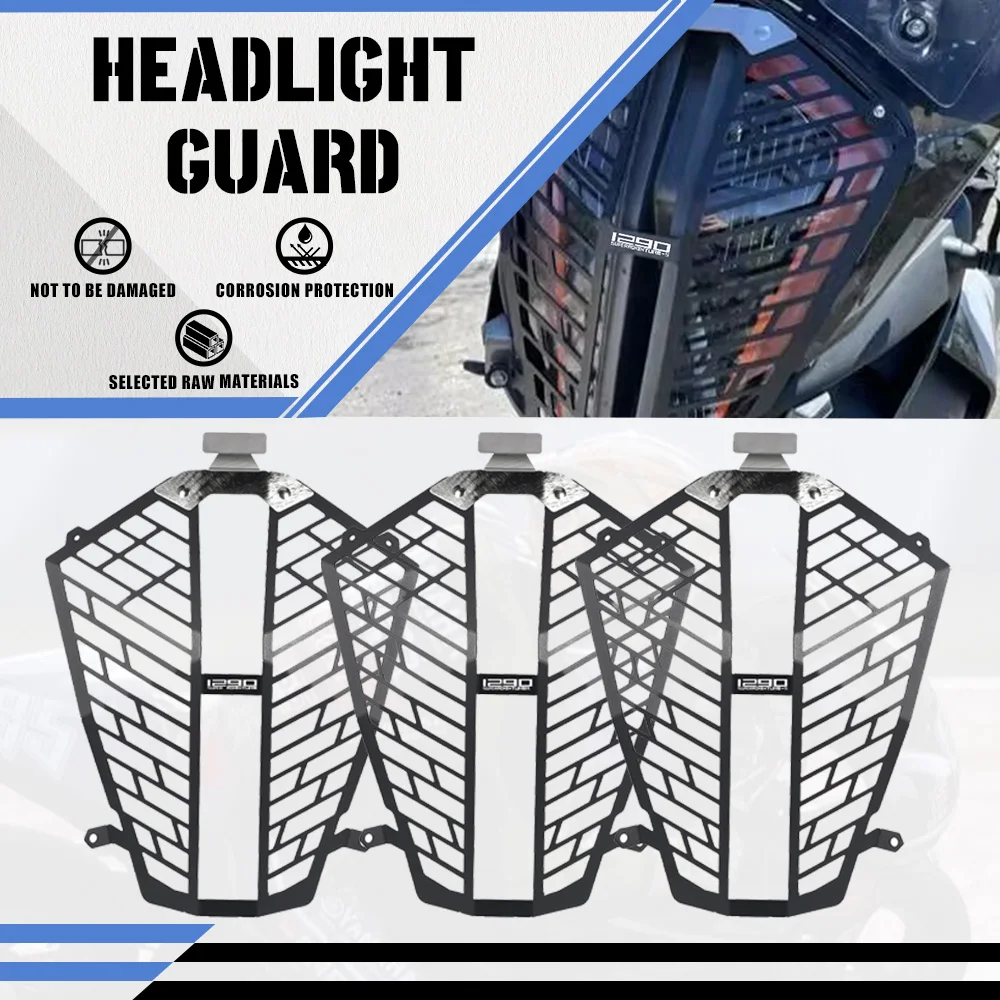 

Motorcycle Headlight Grill Guard Protection Cover Protector For 1290 SUPER ADVENTURE S/R Super ADV 1290 S R 2017-2022 2021 2020