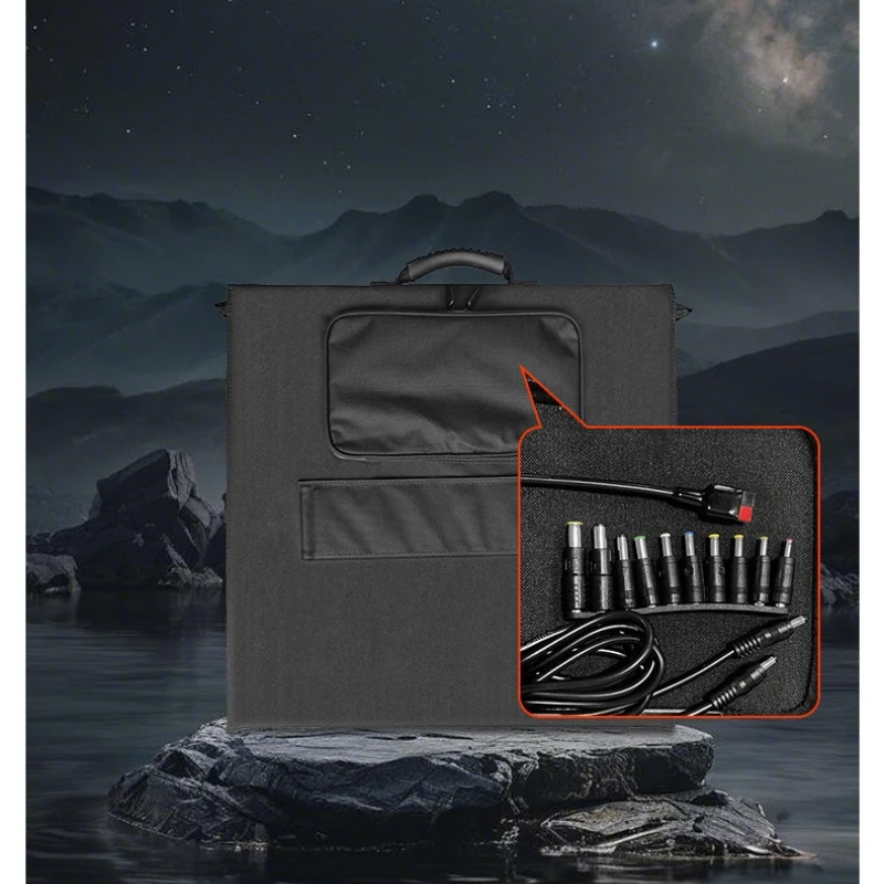 20V 60W/100W Foldable Solar Panel Portable Flexible Small Waterproof Folding Solar Panels Cells for Mobile Phone Battery Charger view 6