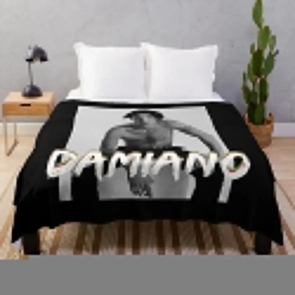 

Copy of Damiano maneskin eurovision 2021 Throw Blanket Cozy Sofa Blanket for TV Watching Napping