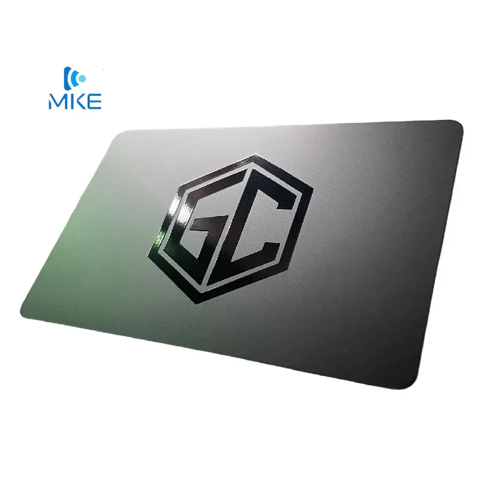 

Карбонатная карта Пластиковая идентификационная карта УФ-матовая черная ПВХ-карта