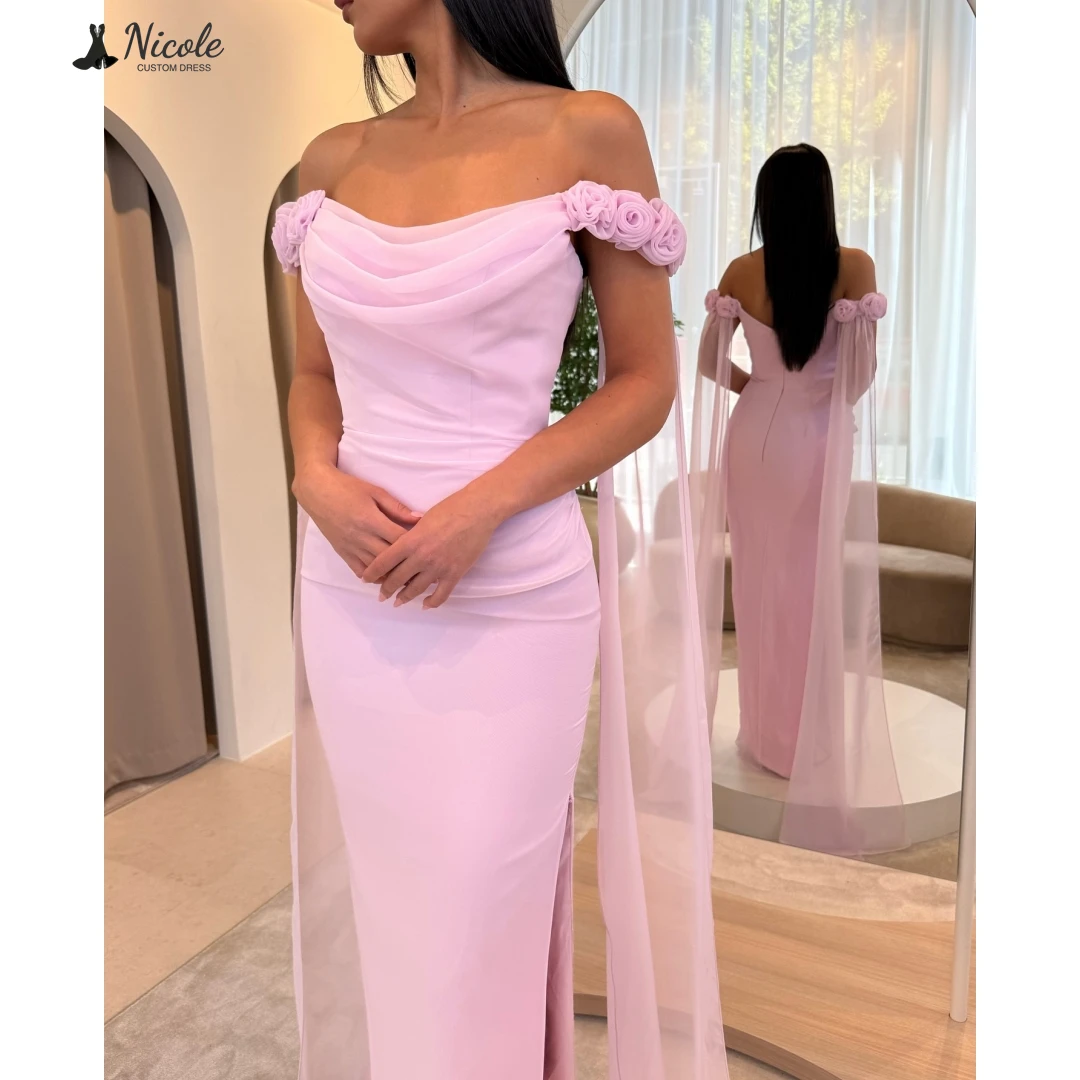 

Nicole Custom Made Elegant Women's Dresses for Wedding Party Dresses Woman 2025 Fishtail Skirt Elegant Dress Luxury Candle Prom