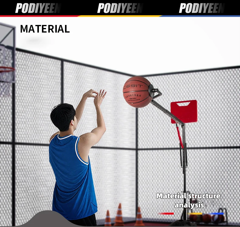 مدرب الرماية المساعد لكرة السلة يشكل لقطات دقيقة ومعدات تدريب تصحيح الوضعية