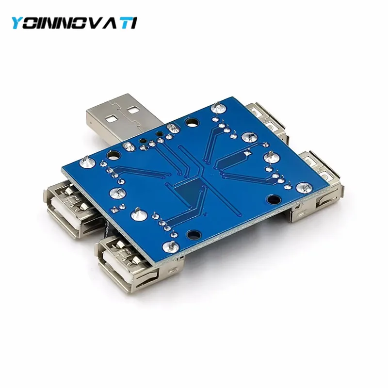 YT USB 2.0 4-Port Hub Expansion Module – GL850G Controller IC, High-Speed Splitter for PC/Laptop