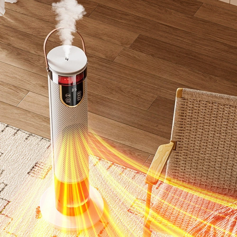 3D simulated flame humidification heater, household quick-heating vertical electric heater, energy-saving and low-noise heater