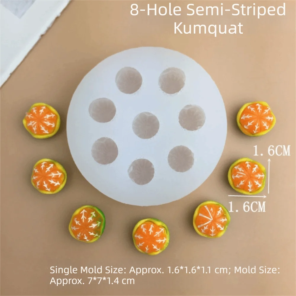 New Silicone 3D Simulation Fruit Mold Safe DIY Chocolate Mold Reusable Fruit Gummy Cake Mold Fondant Craft