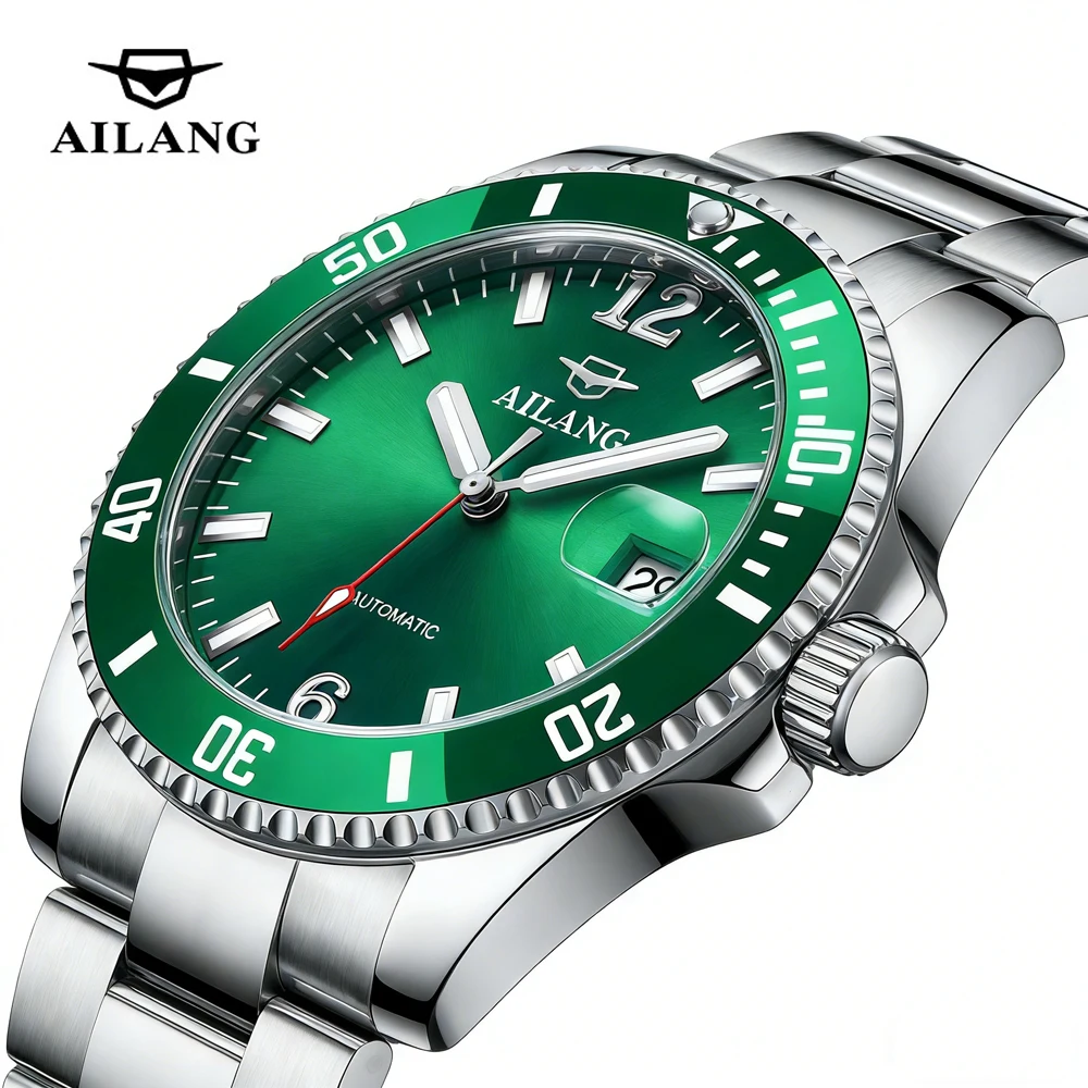 AILANG Men Watch Classic Water Ghost Series Mechanical Watch For Man Waterproof Luminous Stainless Steel Automatic Watches Mens