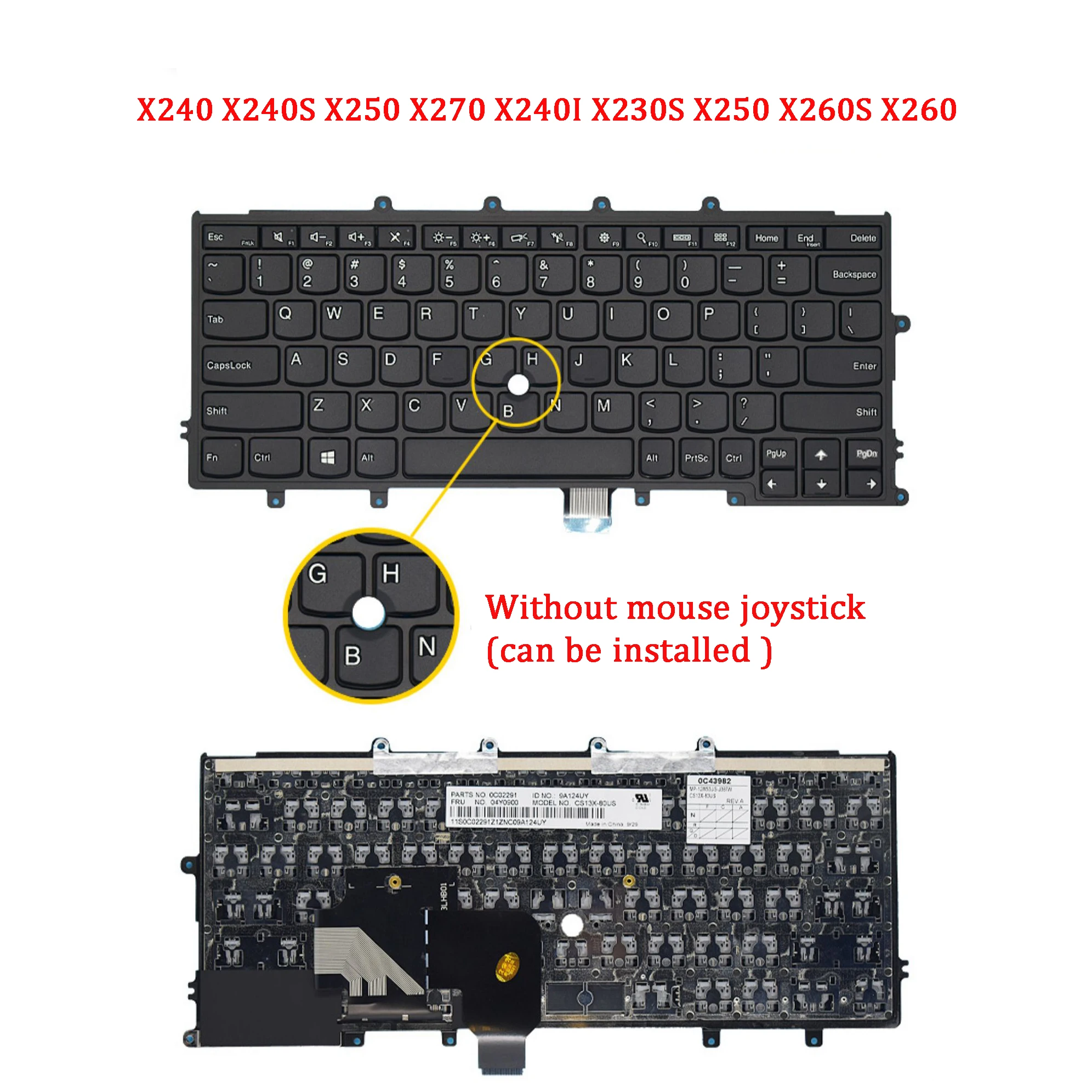 NEW ORIGINAL Laptop Keyboard For LENOVO  Thinkpad X240 X240S X250 X270 X240I X230S X250 X260S X260