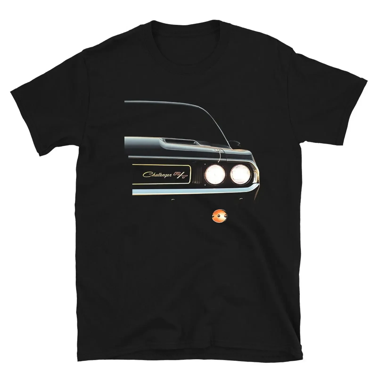 Challenger R T '70 Men's Shirt Vintage American Muscle Sports Car vintage Washed Stretched Breathable fashion Casual