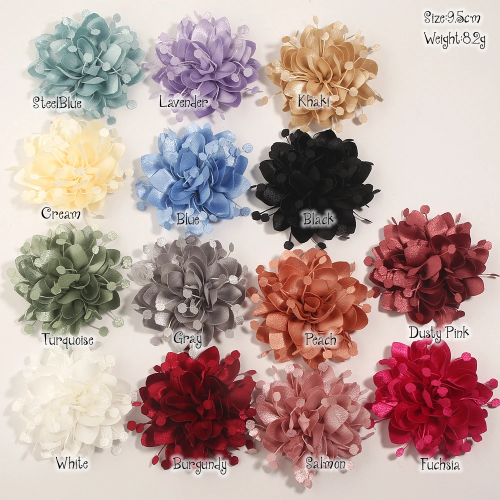 Handmade Fashion Multi-layer Large Fabric Collar Flower Lapel for Brooches Jewelry Accessory Suitable for Suit Sweater Coat