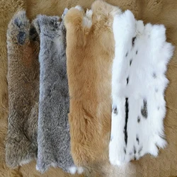 Genuine Rabbit Skin, Fluffy Real Rabbit Leather Fur for Decoration, Furry Costume, Handbags, Craft, Accessories