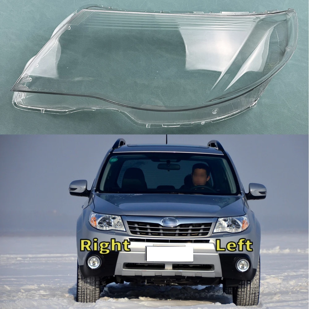 For Subaru Forester 2009 2010 2011 2012 Headlamp Cover Shade Headlight Transparent Lens Shell Plexiglass Auto Replacement Parts