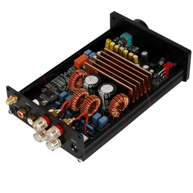 QQCHINAPA Bass Remote Control Hi-fi Receiver Amplificador Professional 5.0 Bluetooth Audio Amplifier