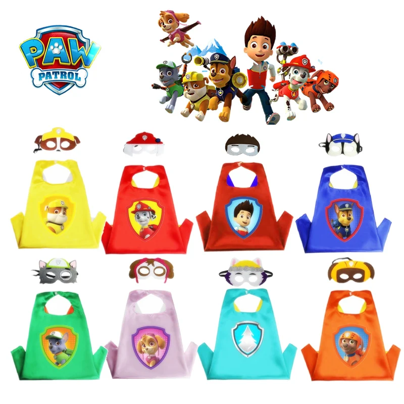 Psi Patrol dla dorosłych Cosplay peleryna maskująca peleryna kreskówka psi Patrol marszall pościg prezent dekoracja na imprezę halloweenową prezent urodzinowy