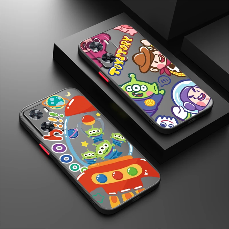 Disney Toy Story Cartoon Art Frosted Translucent For OPPO X5 X3 A54S A5 A94 A16 A53S A57 A74 A72 A96 A98 A78 5G Soft Phone Case