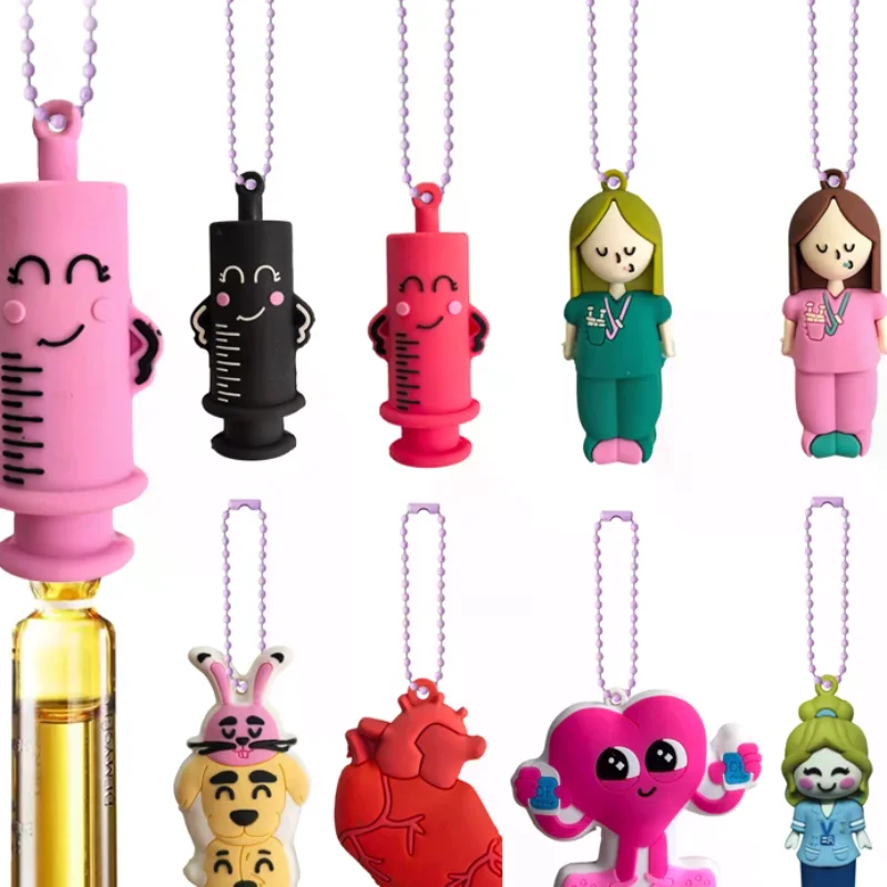 Ampoule Bottle Opener Keychain Syringe-Shaped Cutter Nurse Doctor Ampoule Bottle Opener Aid Medication Vial Breaker Tool
