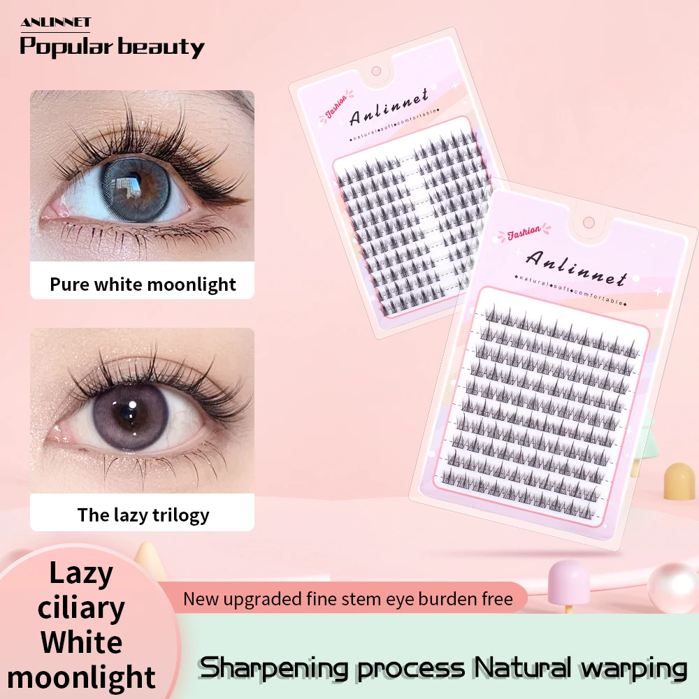 Lazy Man Fake Eyelash Trilogy Natural Eyelash Personal Eyelash Single Cluster Fairy Little Devil Self Adhesive Novice