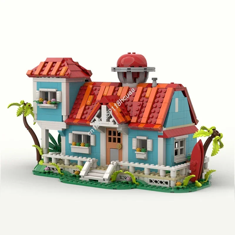 

Lilo & Stitch Beach House Enclosure Compatible 43268 Model Moc Building Block Creative Assembly Educational Bricks Toys Kid Gift