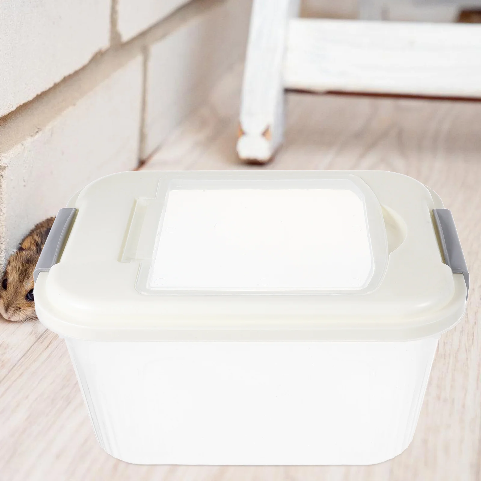 

Hamster Bath Sand Box Clear Semi-Closed Small Pet Bathroom For Chinchilla Gerbil Mouse Rat Litter Basin Cage Accessory
