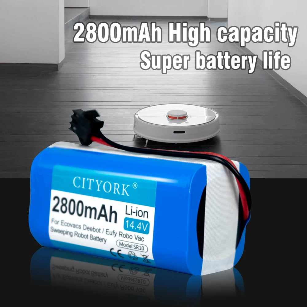 14.4V Li-ion Replacement Battery for Ecovacs Deebot N79S,N79 and Eufy RoboVac 11S,11S MAX,RoboVac 15C MAX,RoboVac Vacuum Cleaner