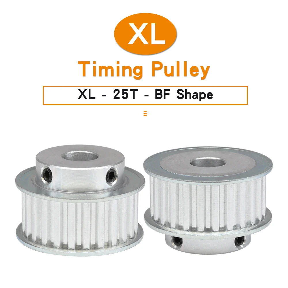 Timing Pulley XL-25T Bore 6/6.35/8/10/12/12.7/14/15/16/17/18/19/20mm Alloy Toothed Pulley Teeth Pitch 5.08mm For XL Rubber Belt