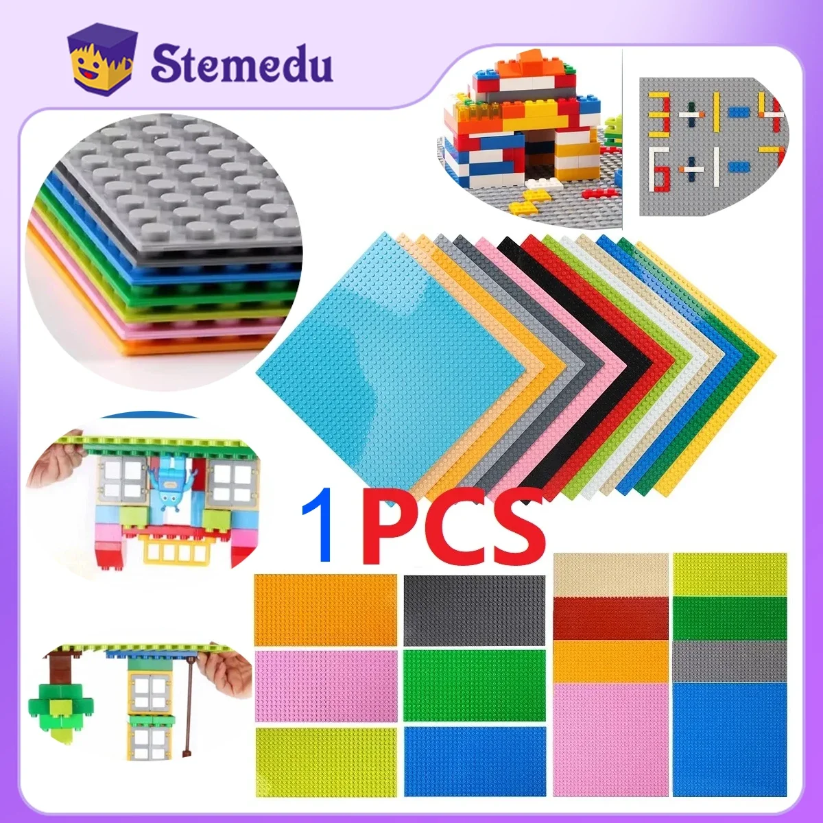 

1PCS Dots Classic 32x32 Base Plates Blocks Small Size DIY Bricks Baseplates ABS Plastic Assembly Plate Blocks For Children DIY